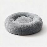 Calming donut dog bed — studio packshot